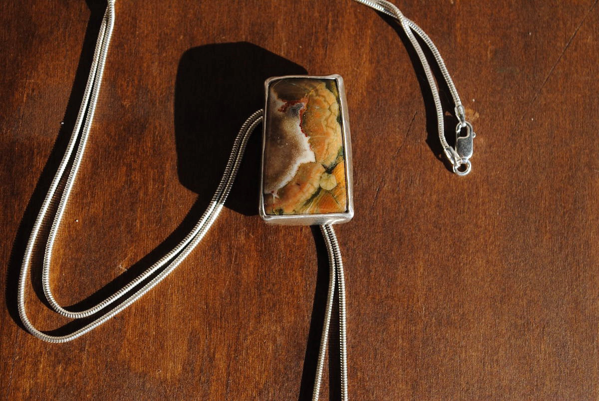Rainforest Jasper Bolo Tie