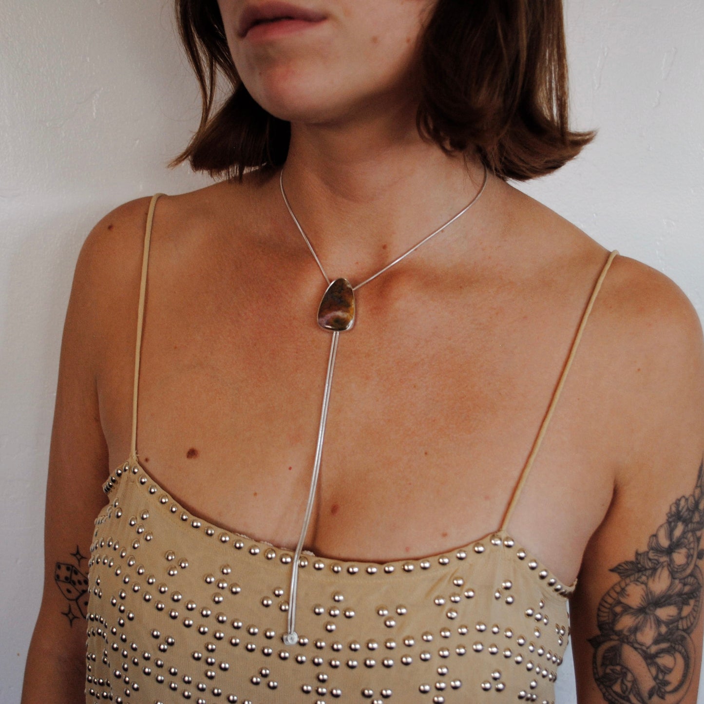 Ocean Jasper Bolo Tie