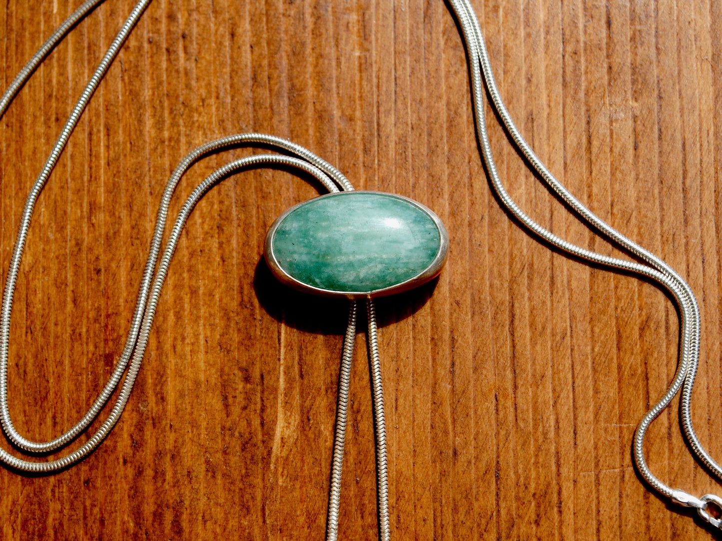 Blue Amazonite Bolo Tie