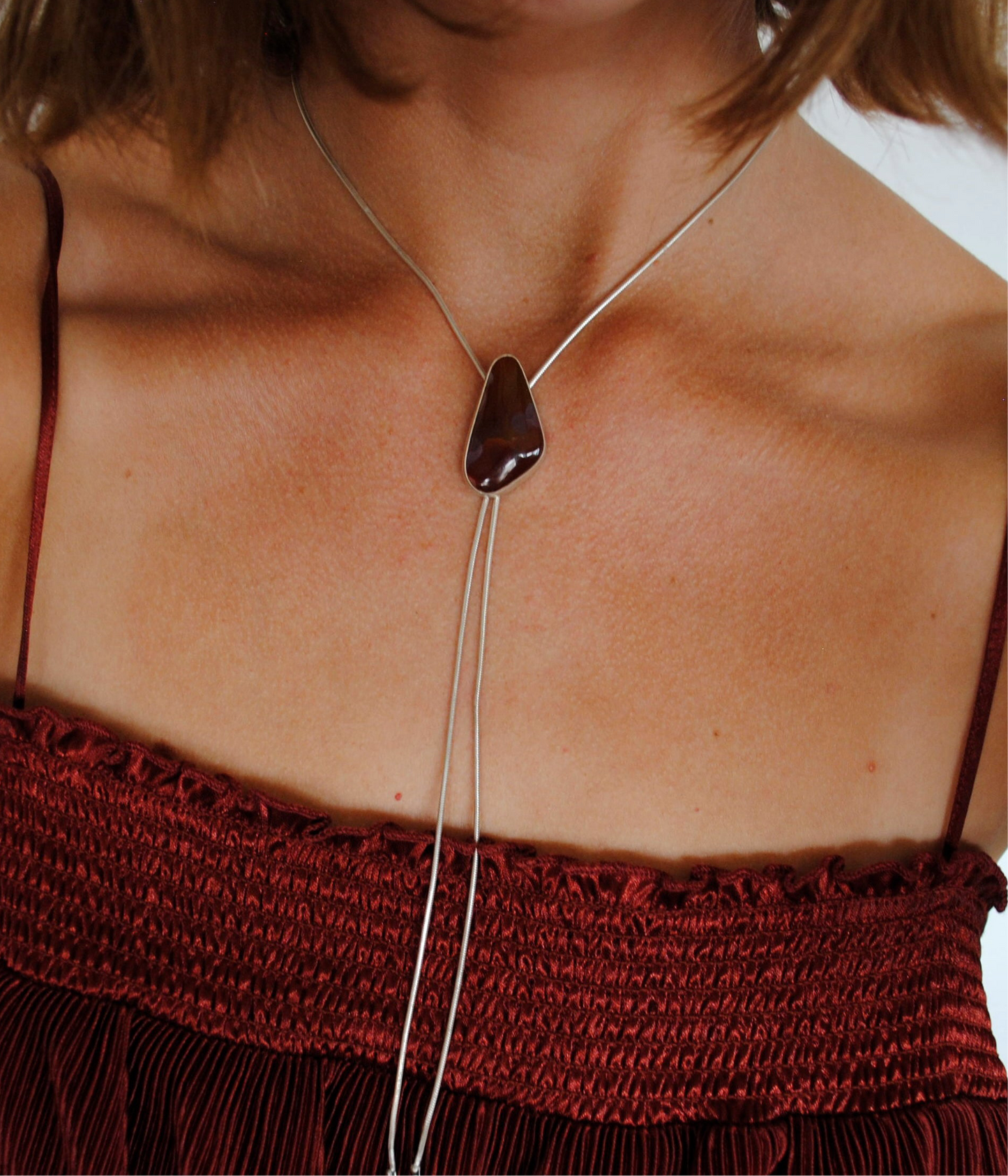 Sierra Madre Agate Bolo Tie