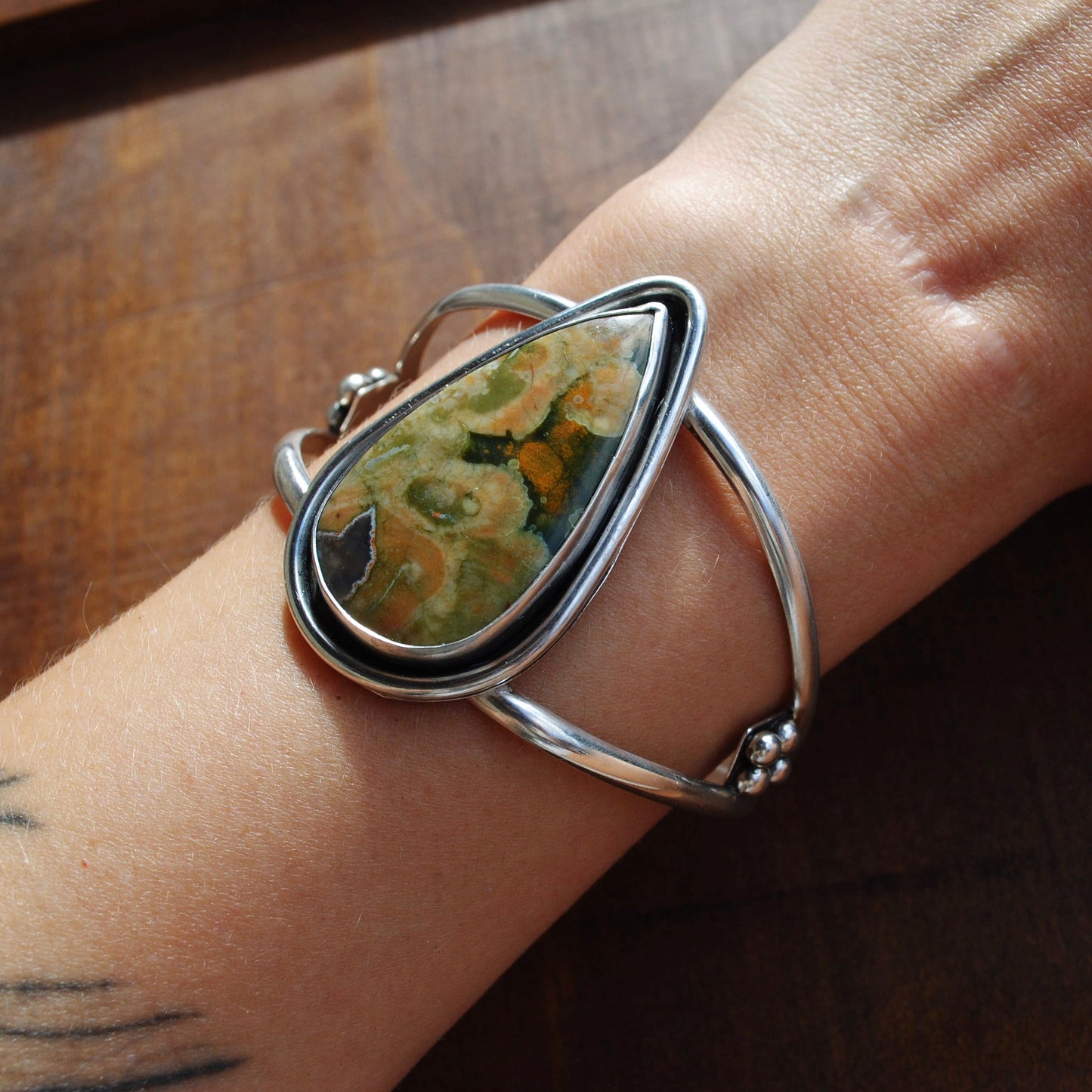 Rainforest Jasper Cuff