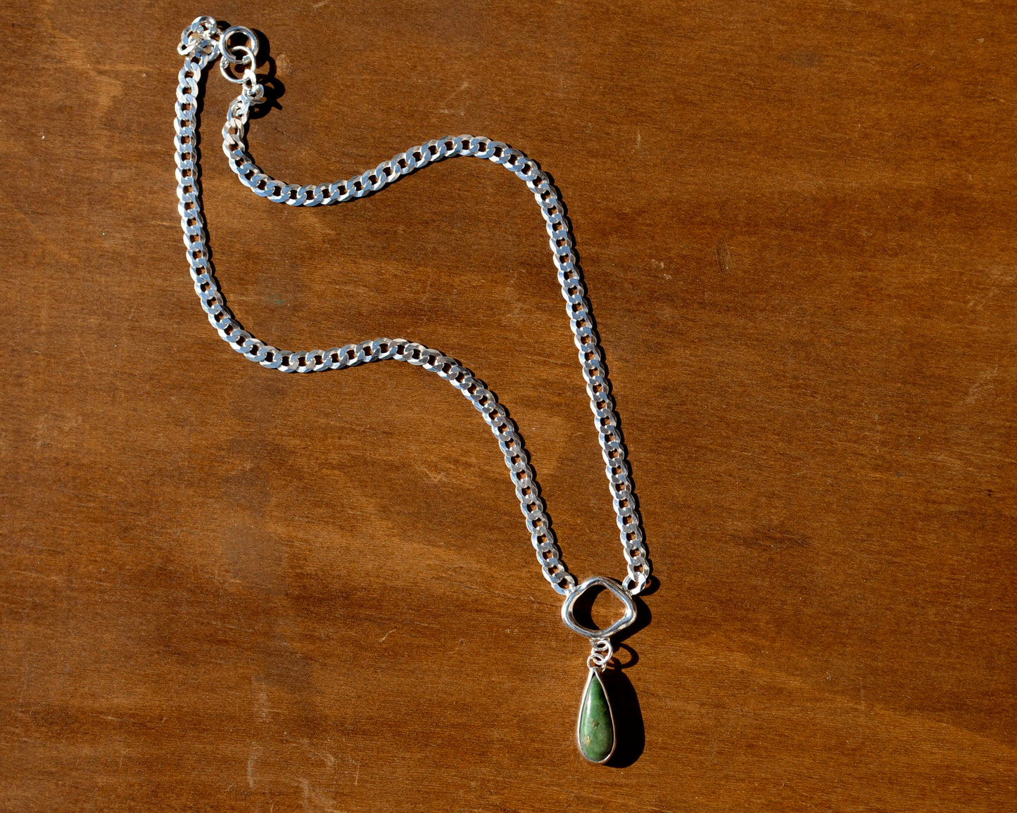 Chrysocolla Liana Curb Chain Necklace