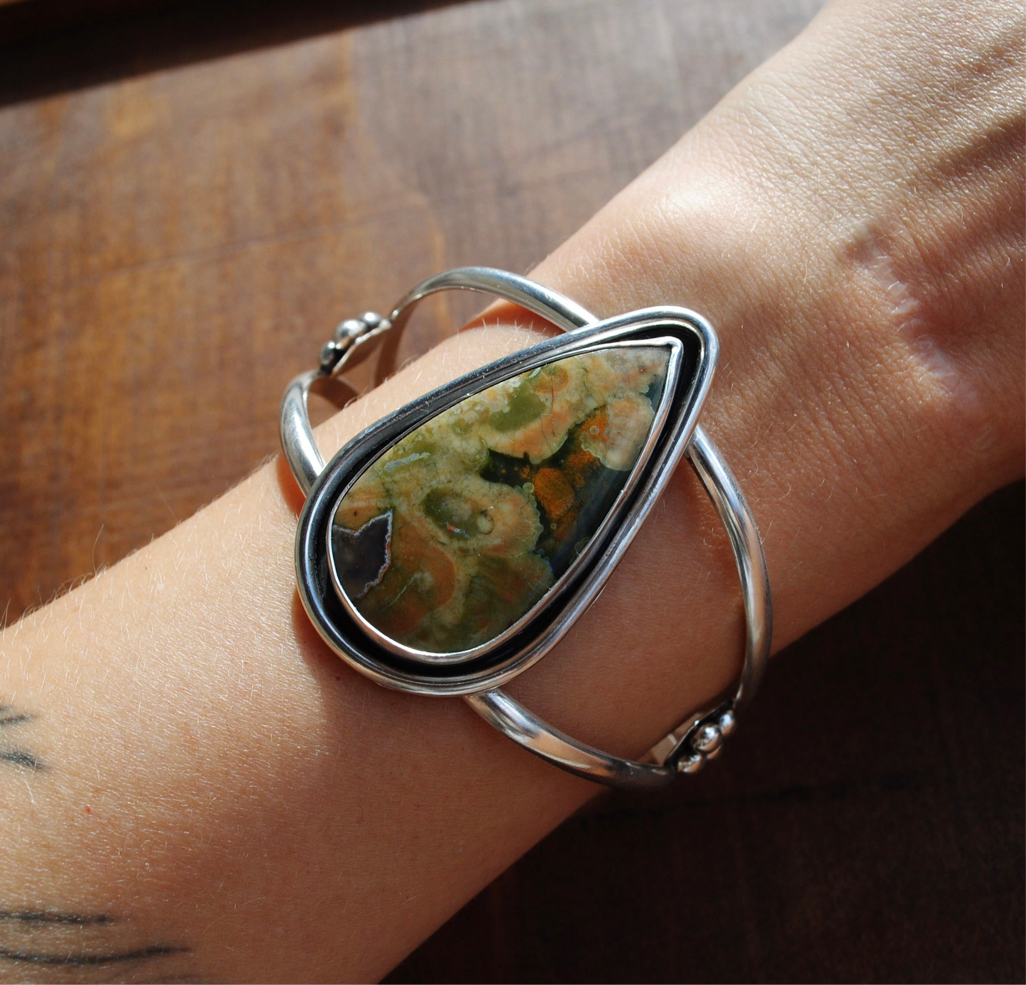 Rainforest Jasper Cuff