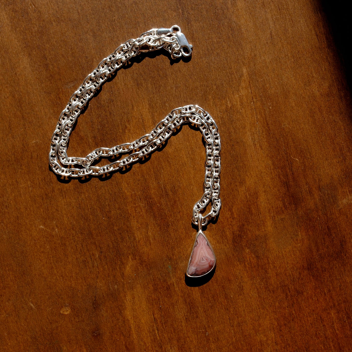 Sierra Madre Agate Anchor Necklace