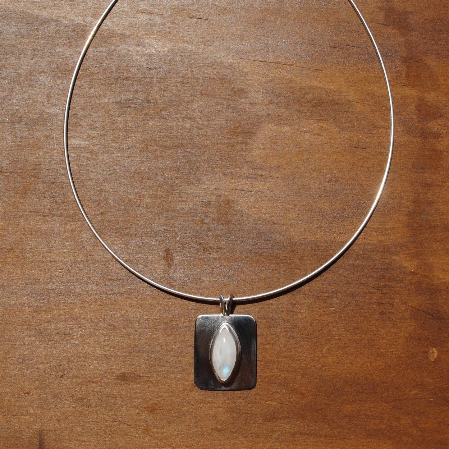 Moonstone Square Necklace