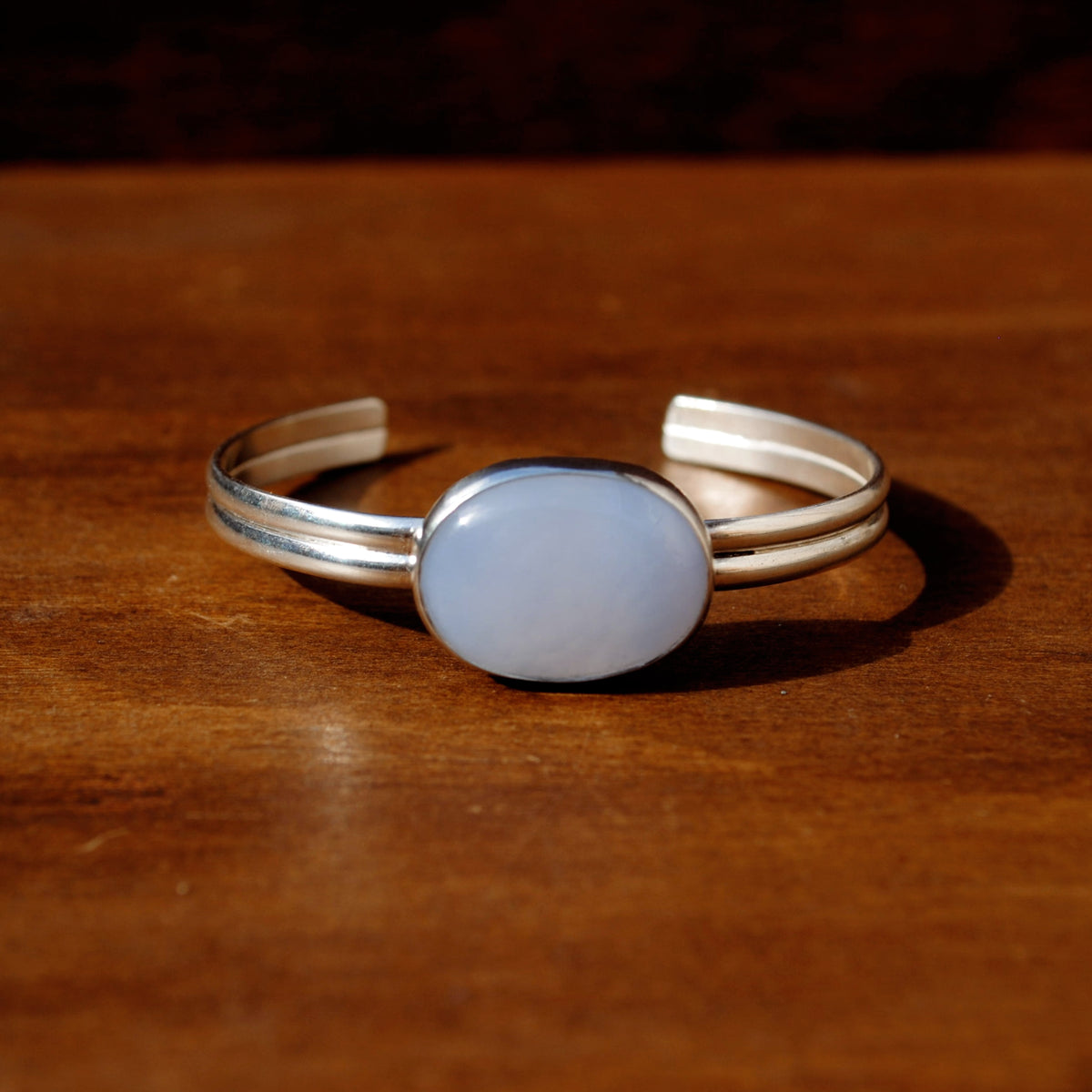 Blue Chalcedony Cuff