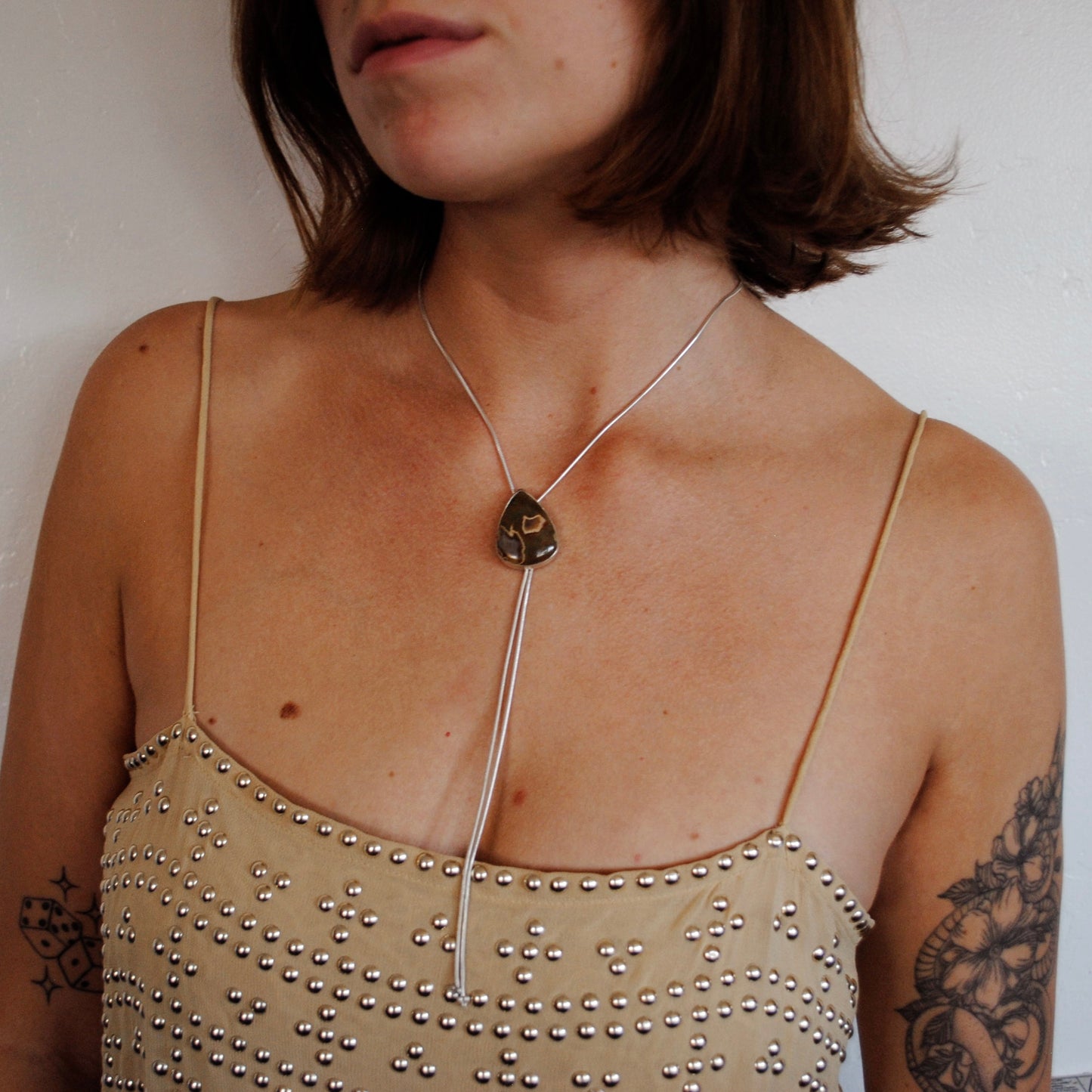 Rainforest Jasper II Bolo Tie