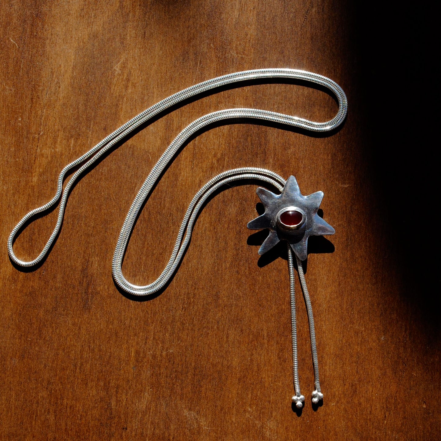 Carnelian Star Bolo Tie