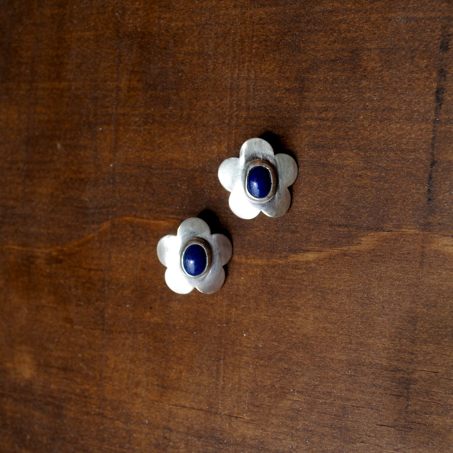 Lapis Lazuli Flower Hair Cuff