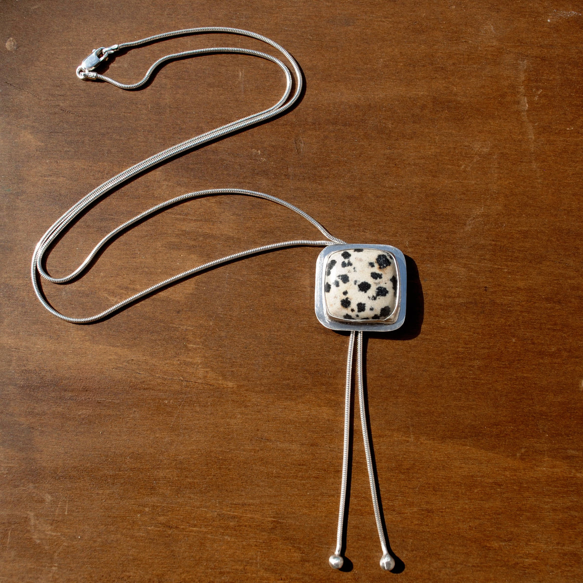 Dalmatian Jasper Bolo Tie