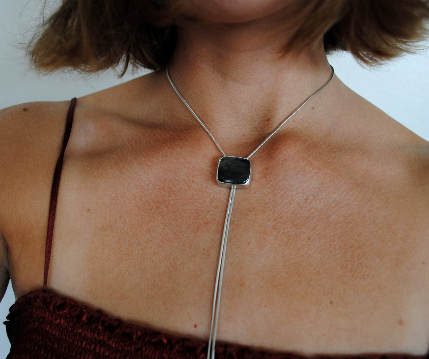 Labradorite Bolo Tie