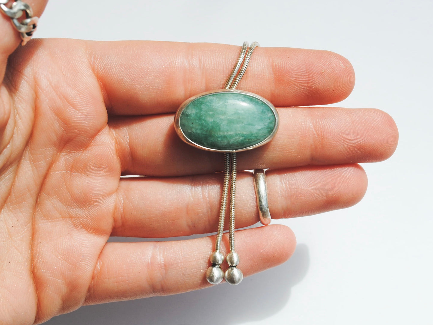 Blue Amazonite Bolo Tie