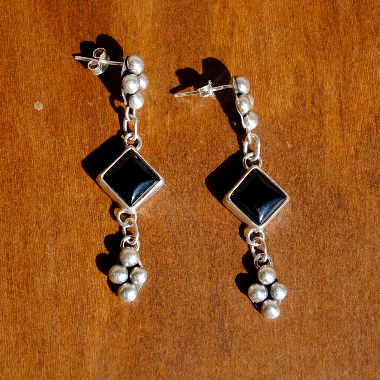 Black Agate Earrings