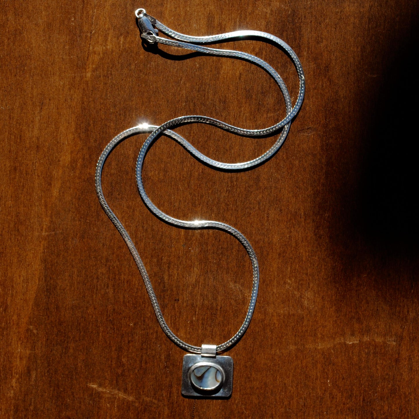 Abalone Square Necklace