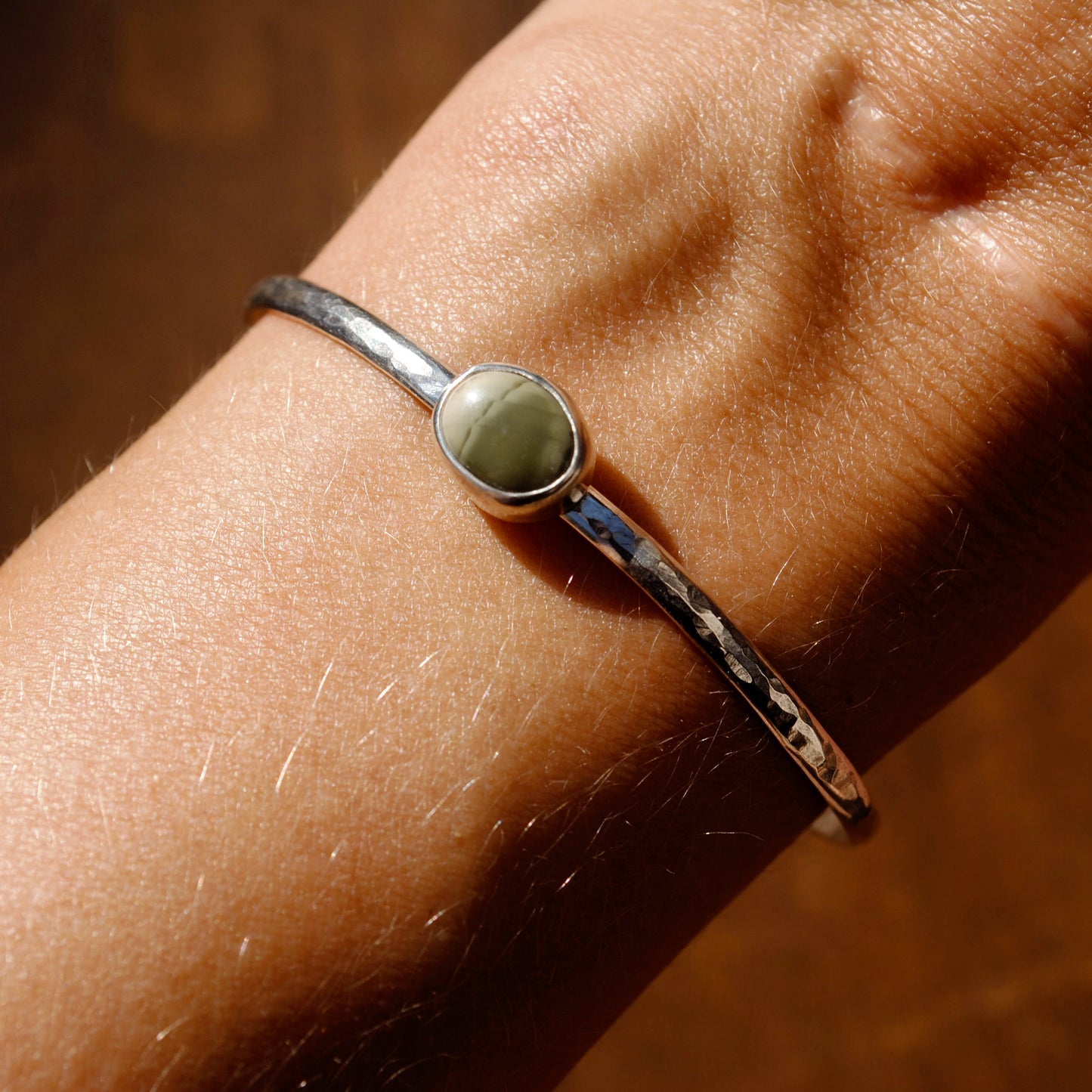 Made-to-Order Imperial Jasper Hammered Cuff