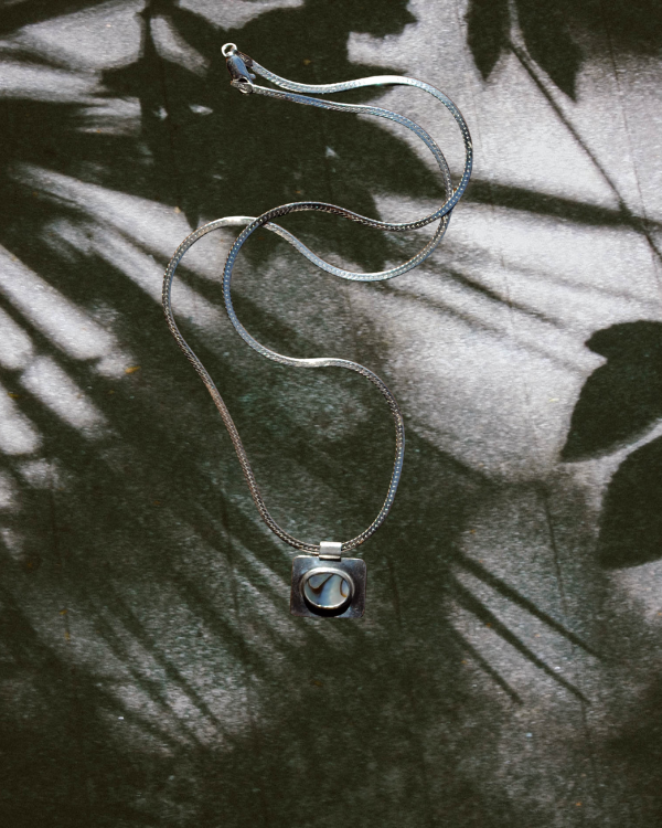 Abalone Square Necklace