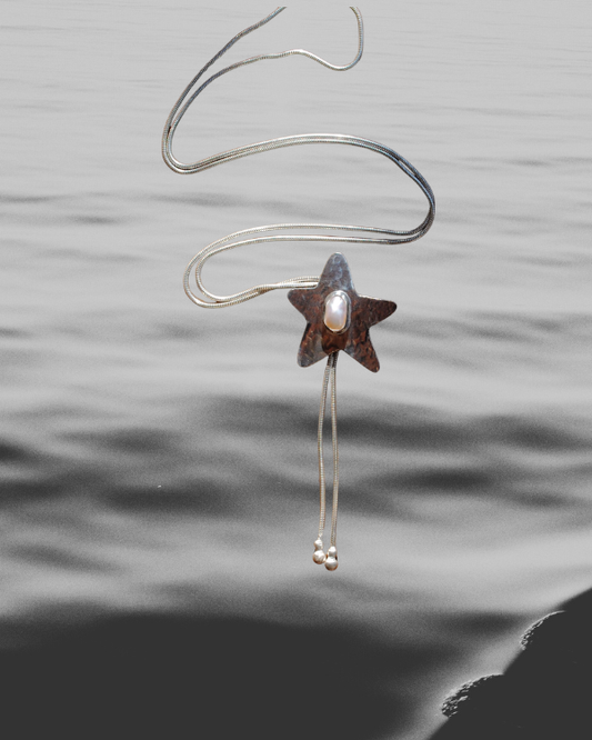 Freshwater Pearl Star Bolo Tie