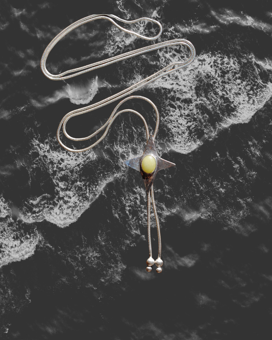 Olive Jade Star Bolo Tie