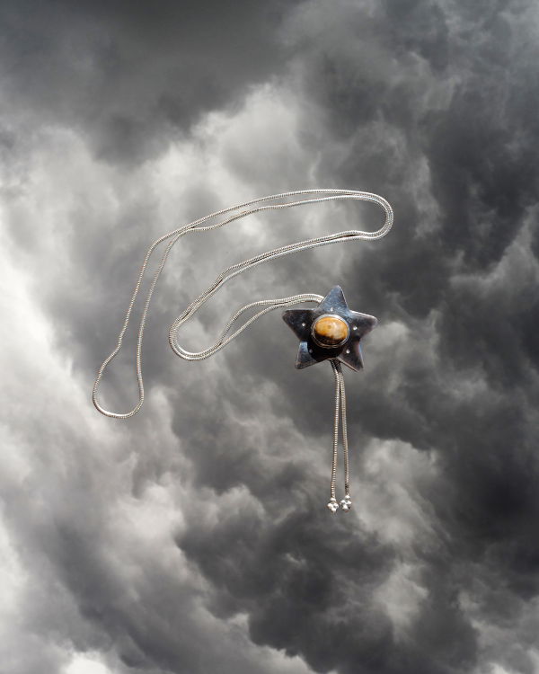 Ocean Jasper Star Bolo Tie