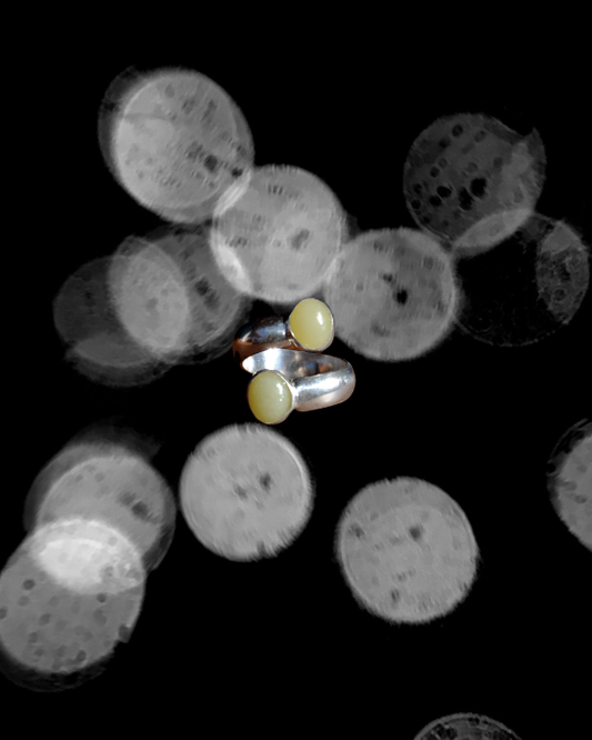 Olive Jade Ring - US Size 7