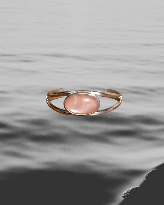 Peach Moonstone Cuff