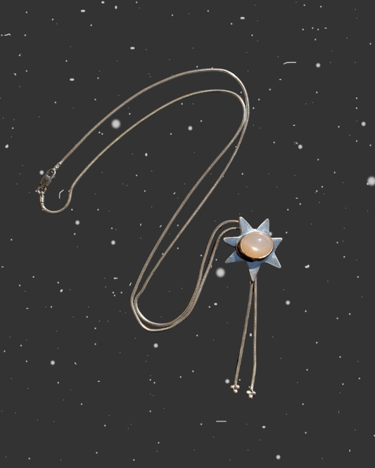 Moonstone Star Bolo Tie