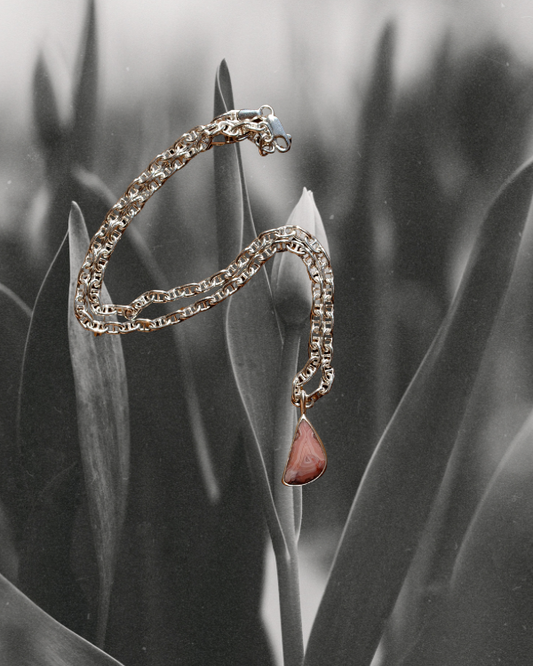 Sierra Madre Agate Anchor Necklace