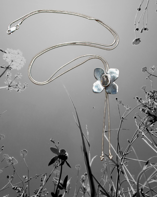 Ocean Jasper Clover Bolo Tie