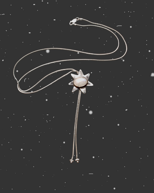 Moonstone Star Bolo Tie