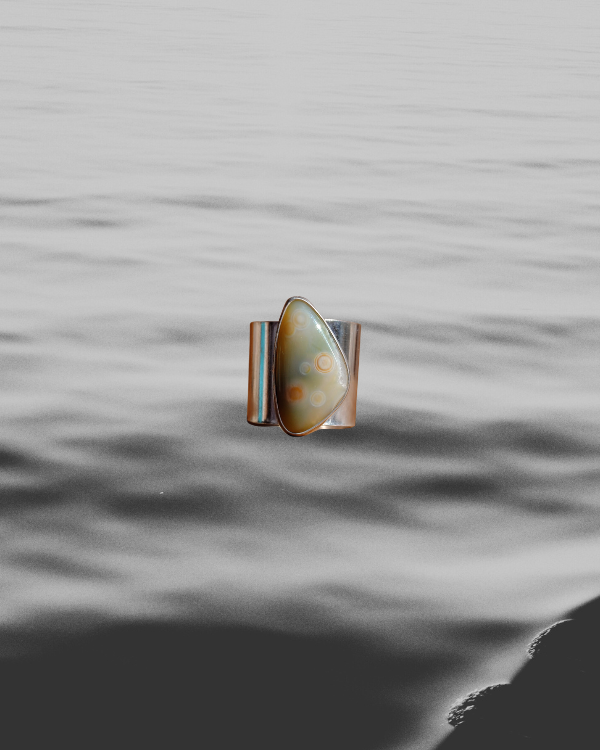 Ocean Jasper Ring II - US Size 9.5