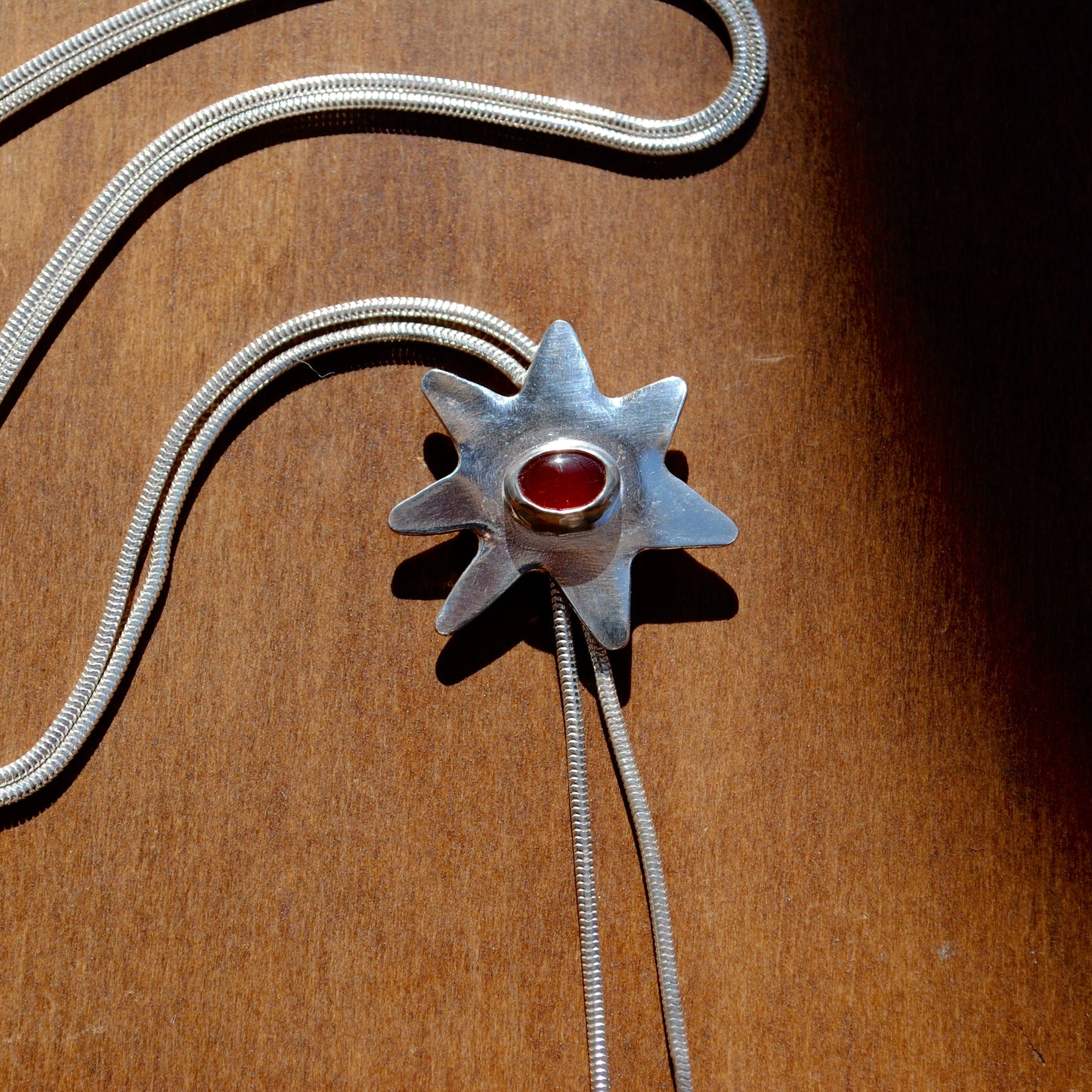 Carnelian Star Bolo Tie