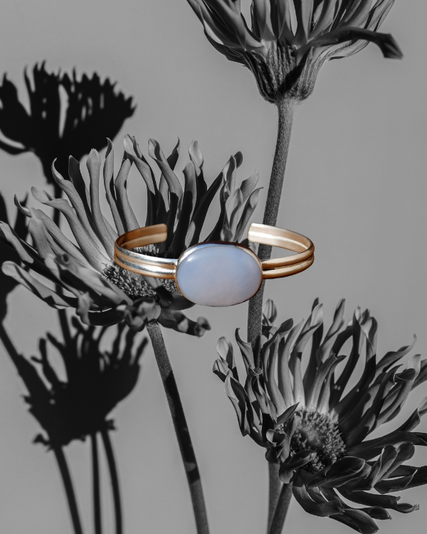 Blue Chalcedony Cuff