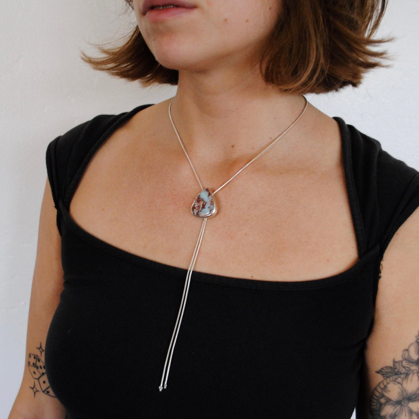 Red Larimar Bolo Tie
