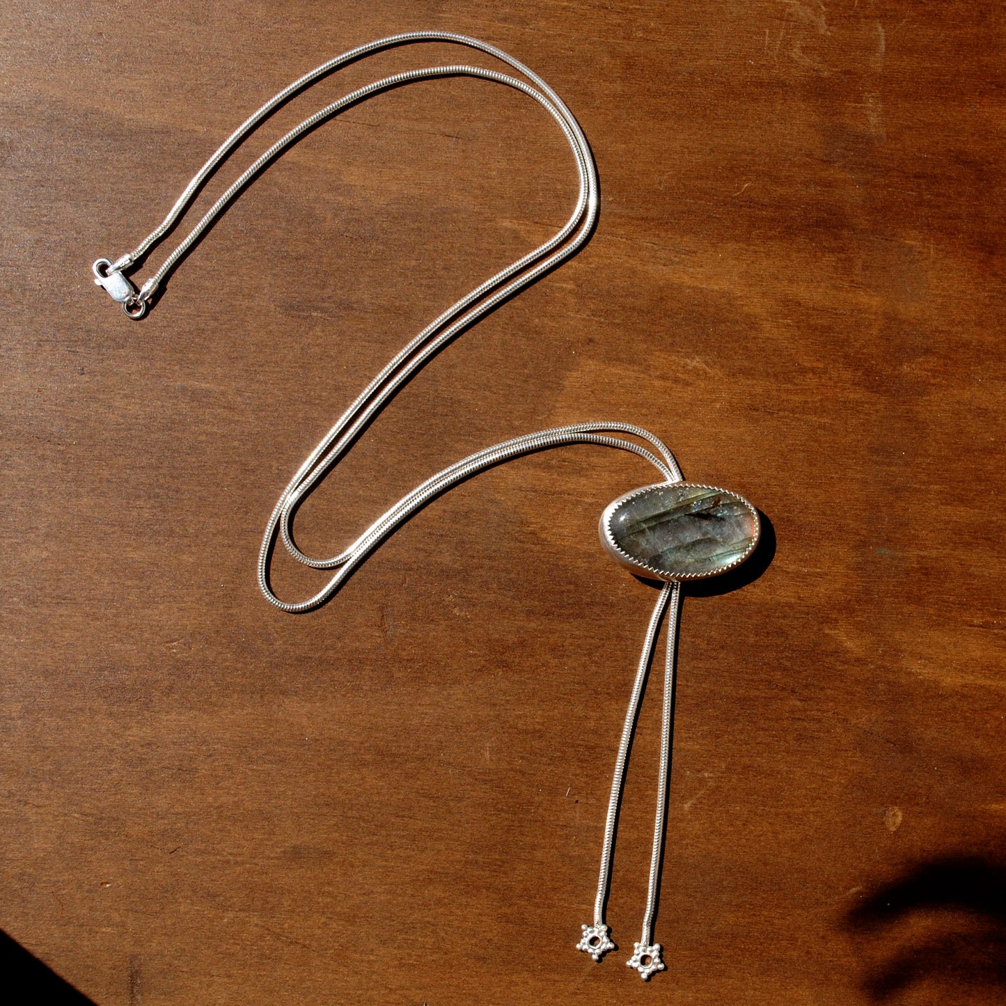 Labradorite Bolo Tie