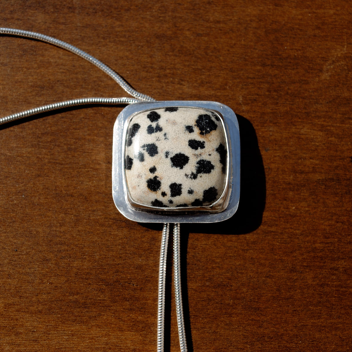 Dalmatian Jasper Bolo Tie