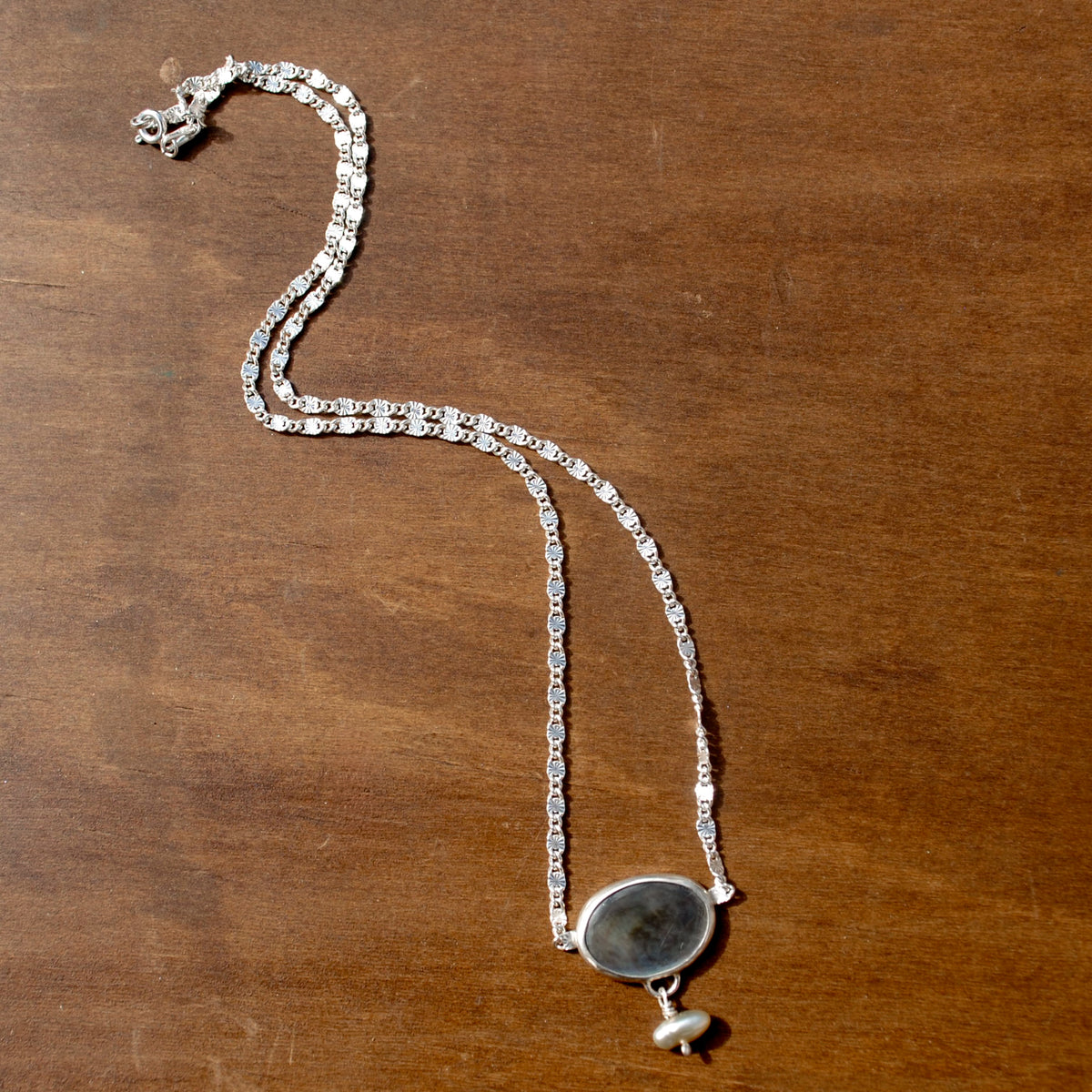 Black Mother of Pearl Necklace
