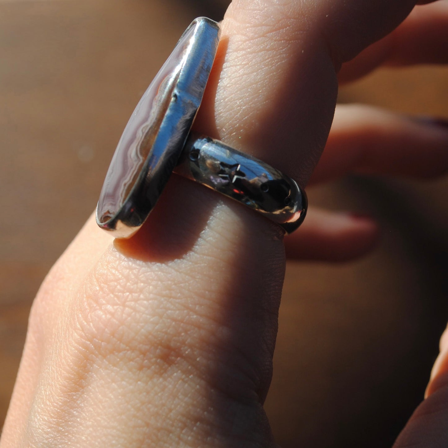 Sierra Madre Agate Ring