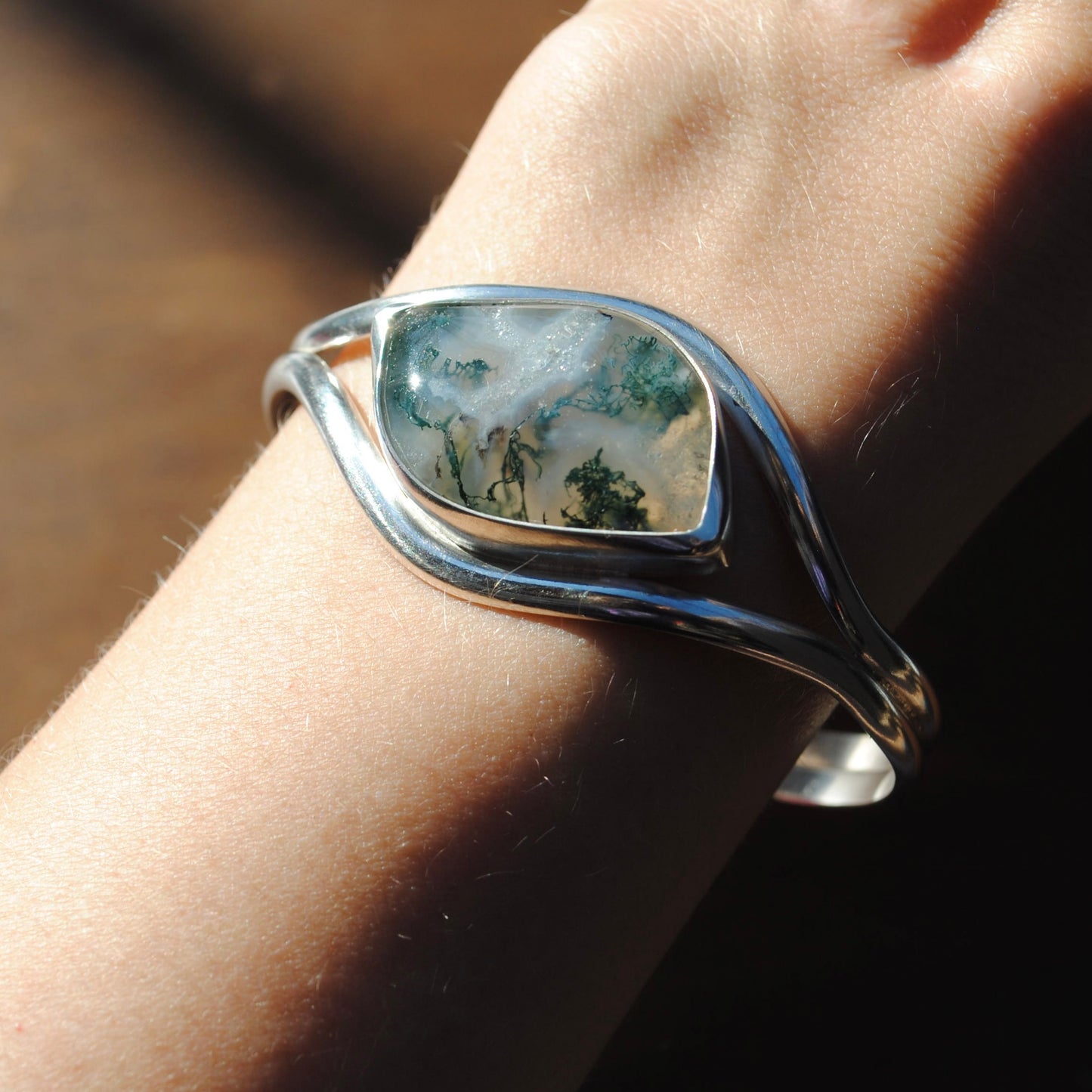 Moss Agate Cuff