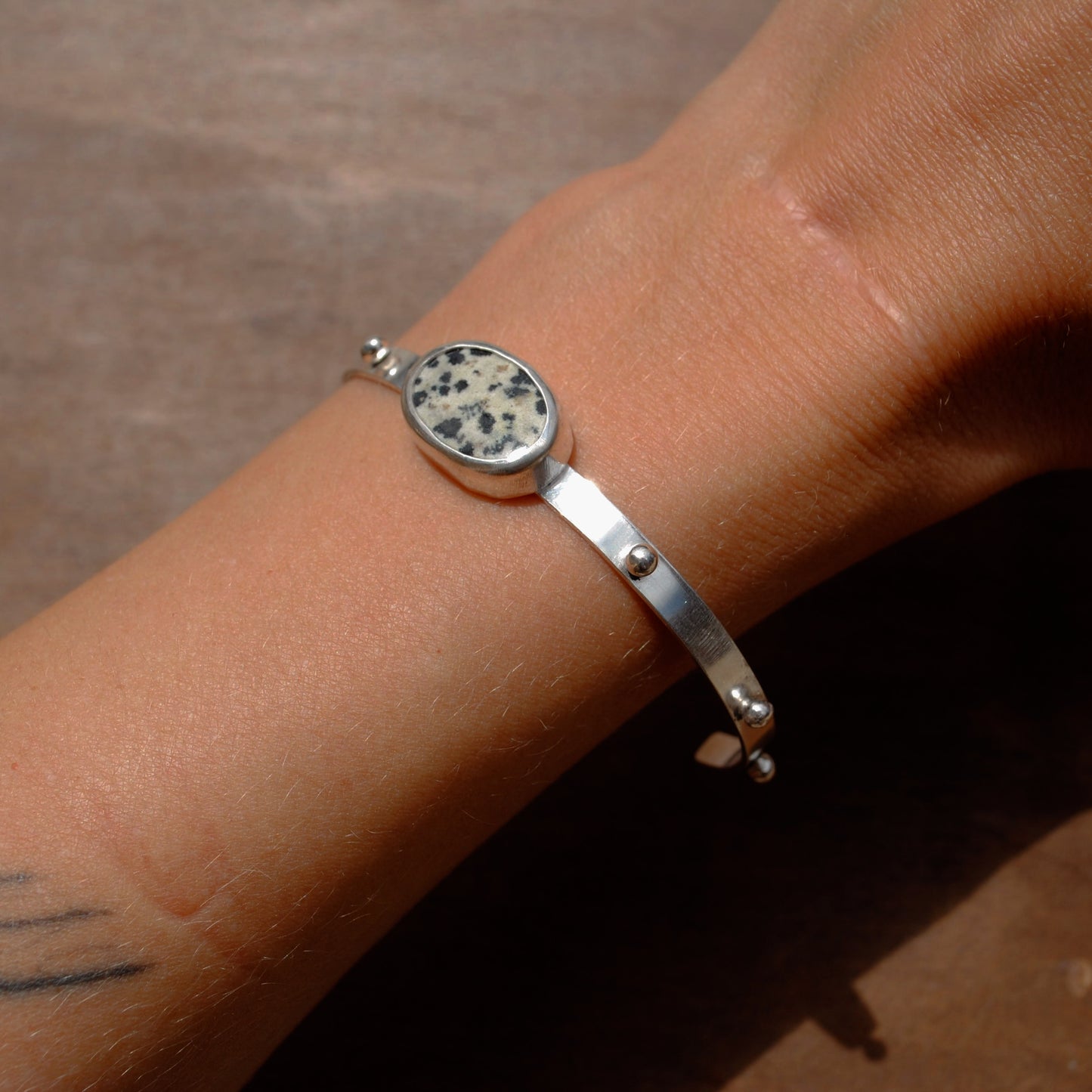 Dalmatian Jasper Cuff