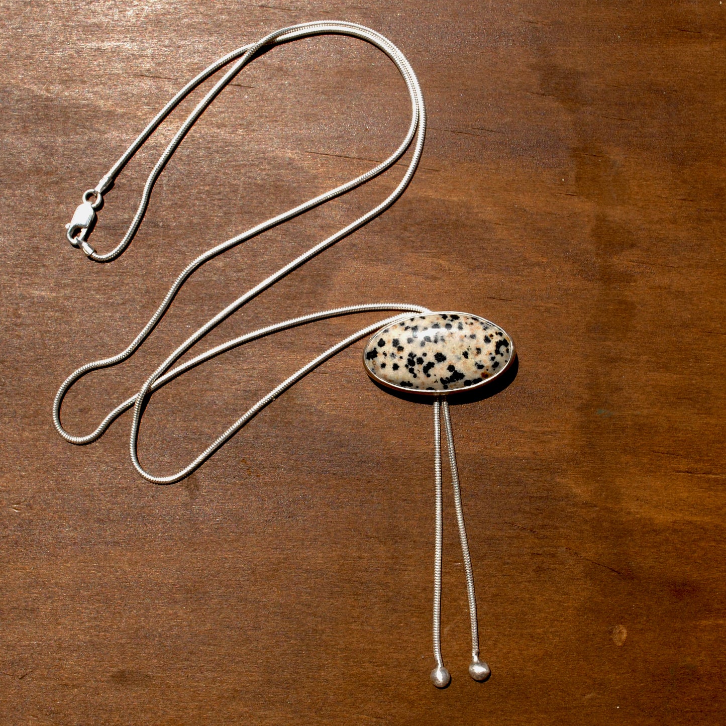 Dalmatian Jasper Bolo Tie