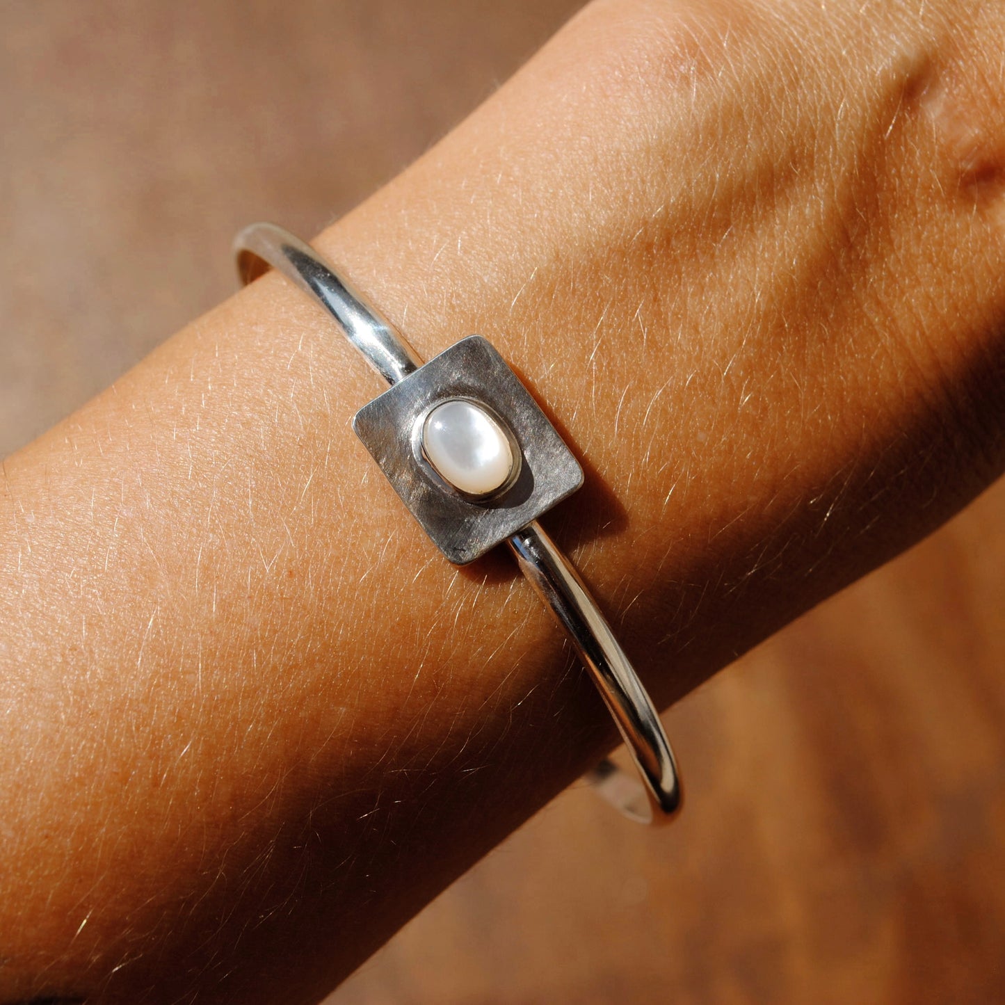 Mother of Pearl Rectangle Cuff