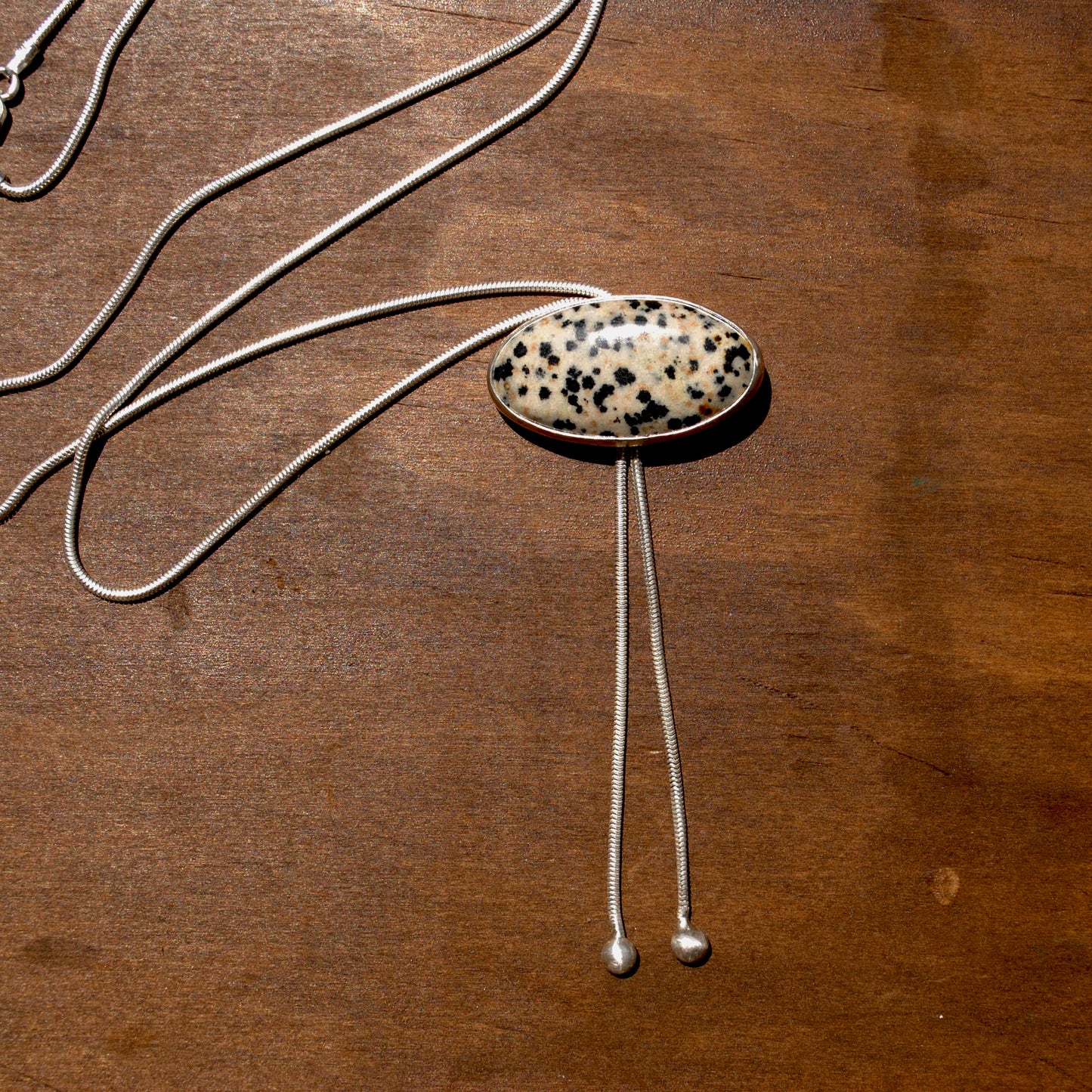 Dalmatian Jasper Bolo Tie