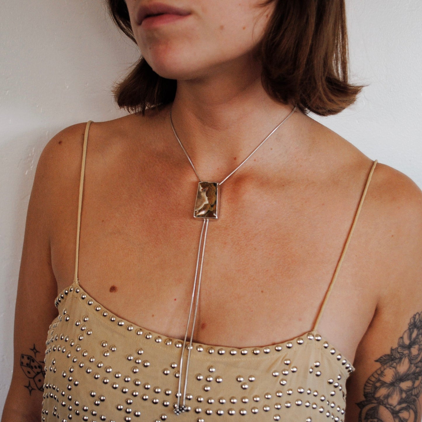 Rainforest Jasper Bolo Tie