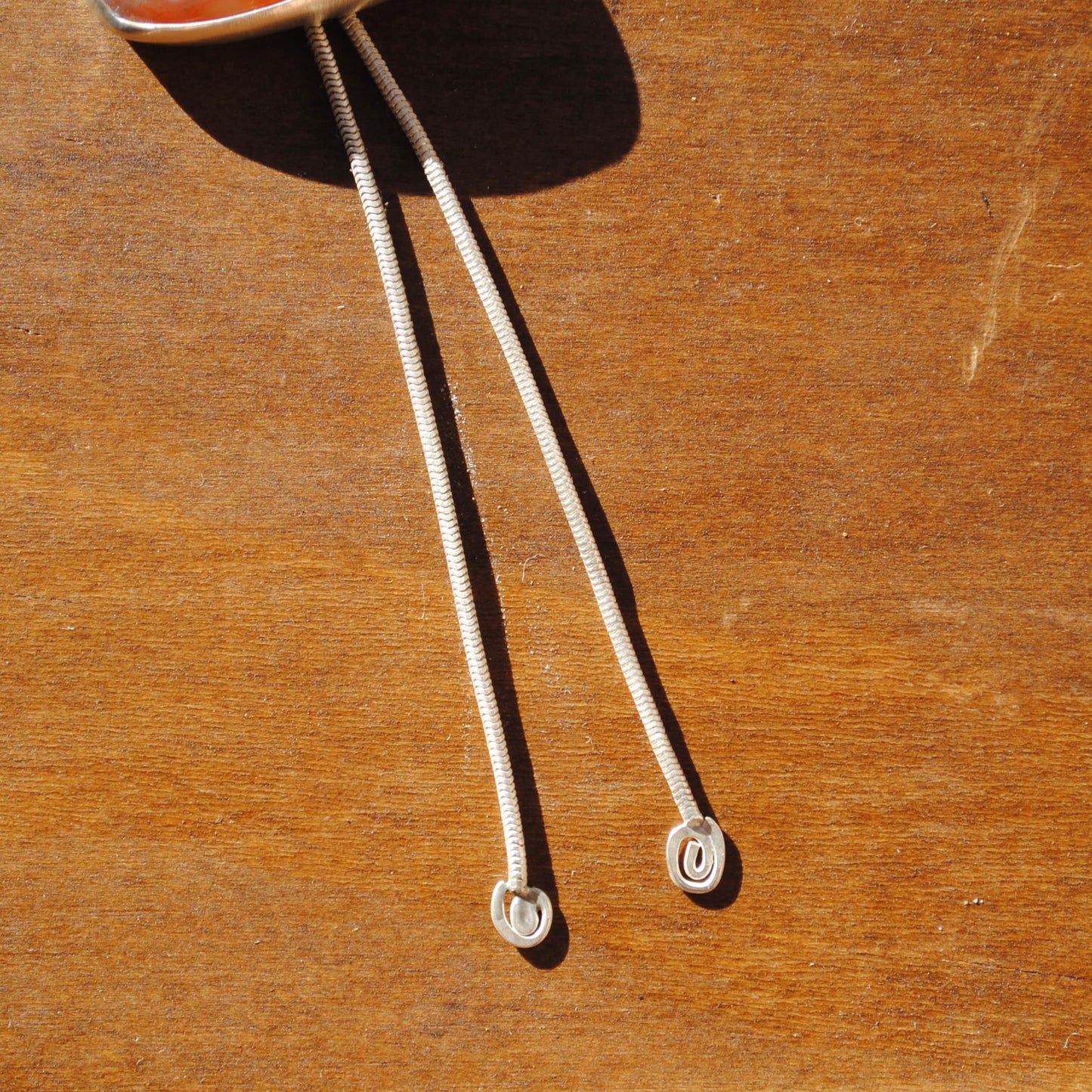 Pink Banded Agate Bolo Tie