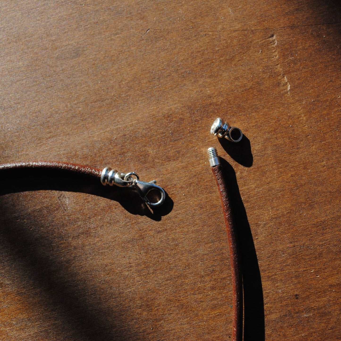 Ocean Jasper Leather Cord Necklace