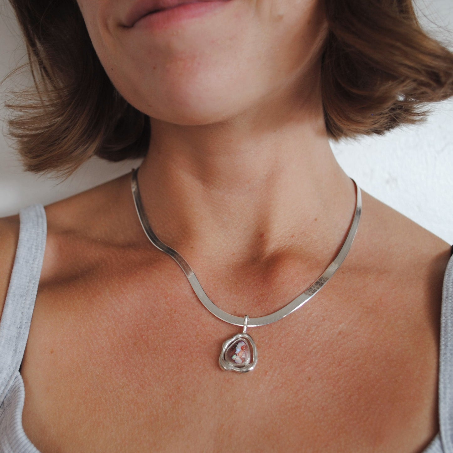 Fire Opal Liana Necklace