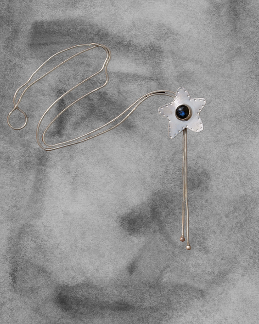 Labradorite Star Bolo Tie