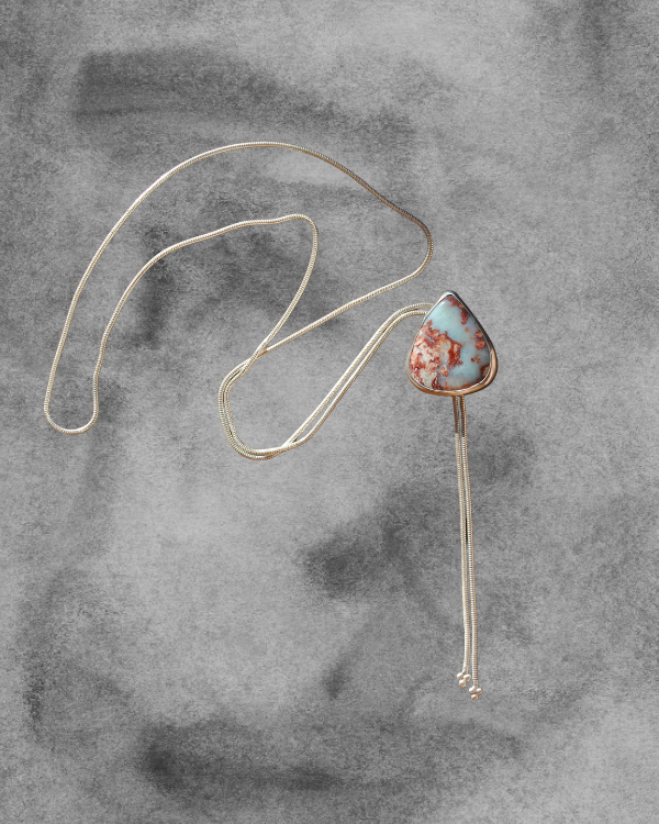 Red Larimar Bolo Tie