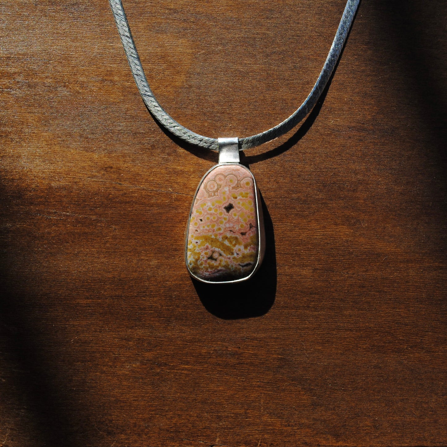 Ocean Jasper Herringbone Necklace