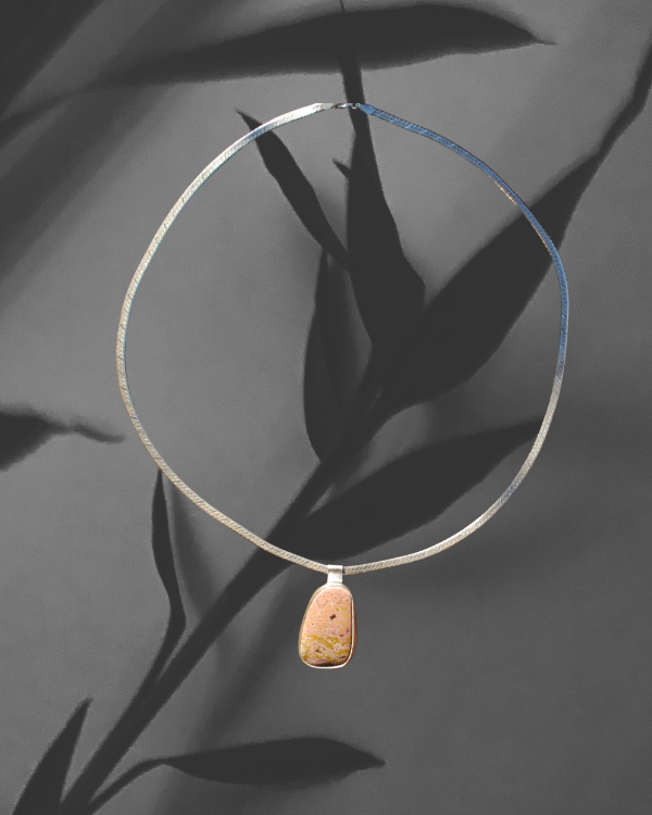 Ocean Jasper Herringbone Necklace